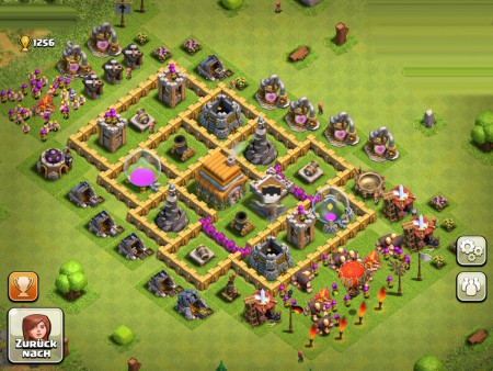 Rathaus LvL. 6 Verteidigung (Clanburg raus, Luftabwehr rein) ;D